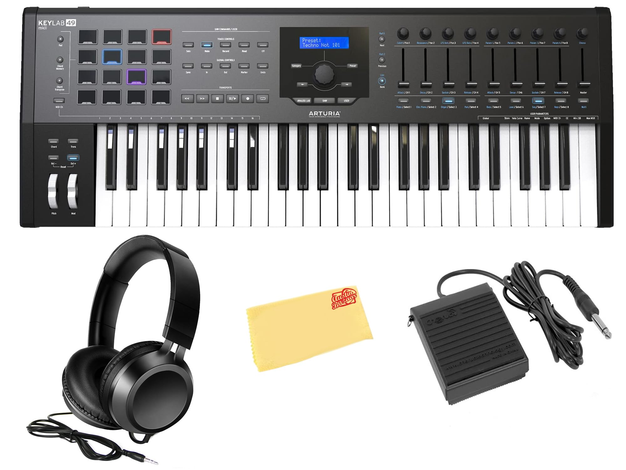 Arturia midi keylab mk2 49 コントローラー Amazon.com: Arturia KeyLab 49 MkII MIDI Keyboard Controller